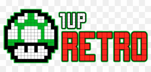 1up Retro Png Nes Logo