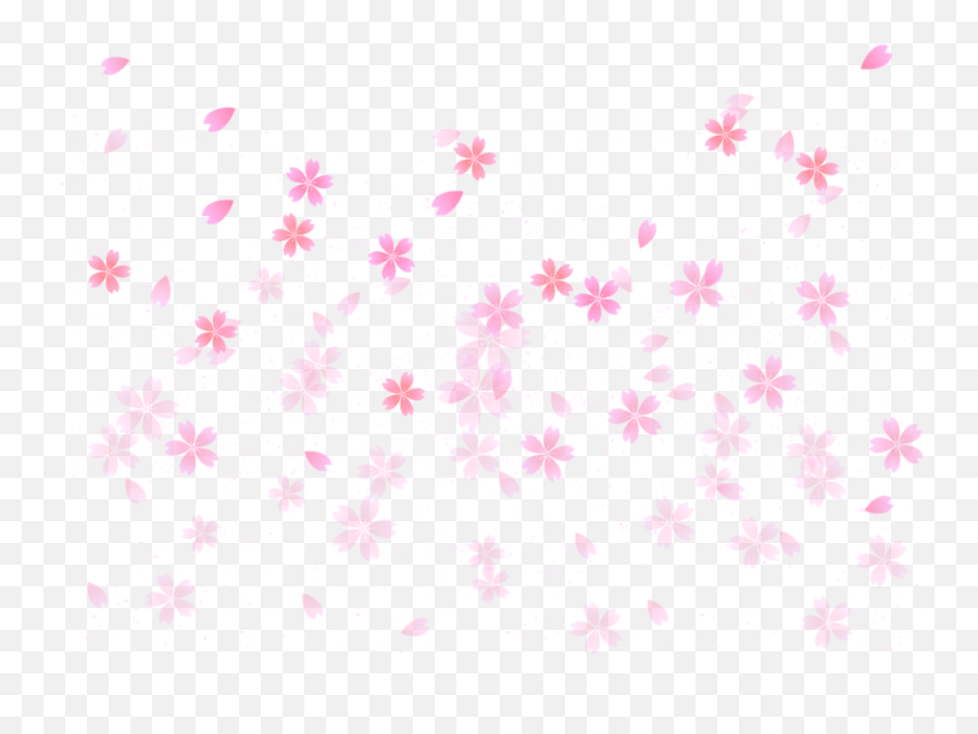 Ftestickers Background Overlay - Cherry Blossom Pattern Transparent Png,Cherry Blossom Petals Png