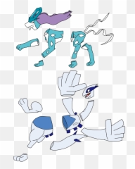 Pieces Of Lugia And Suicune By Zarelthewinddragon - Fur Lugia Png,Suicune Png