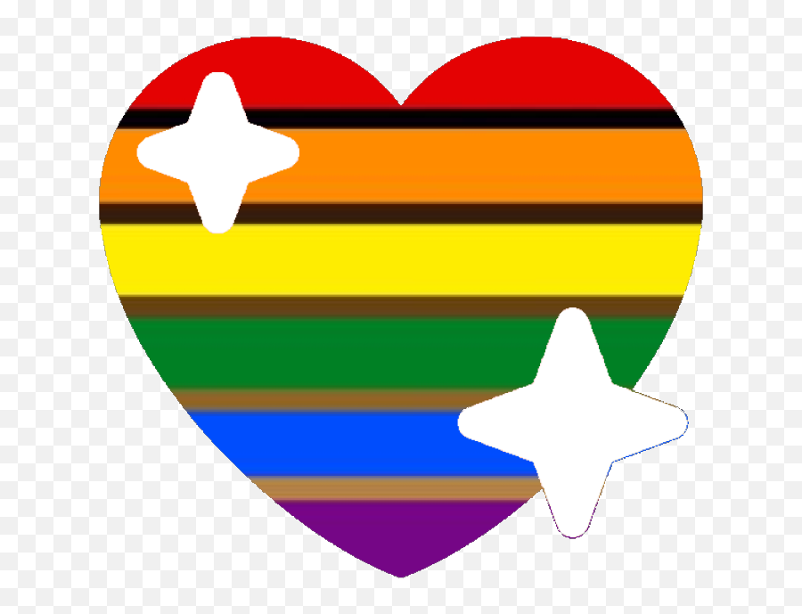 Star Emoji Png - Poc Lgbtq Gradient Pride Sparkle Heart Discord Pride Heart Emojis Transparent,Star Emoji Transparent