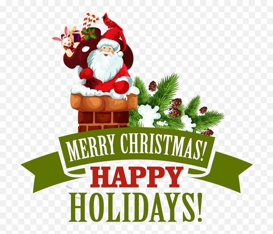 Merry Christmas And Happy Holidays Clipart Full Size Png - Clipart Merry Christmas Png,Transparent Happy Holidays