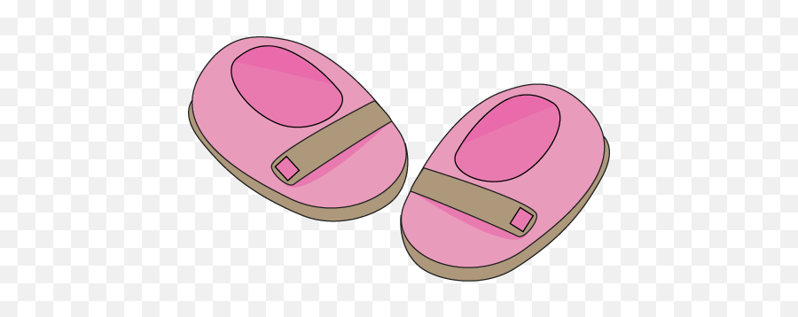 Baby Shoes Clipart Png - Pink Baby Shoes Cartoon,Baby Shoes Png