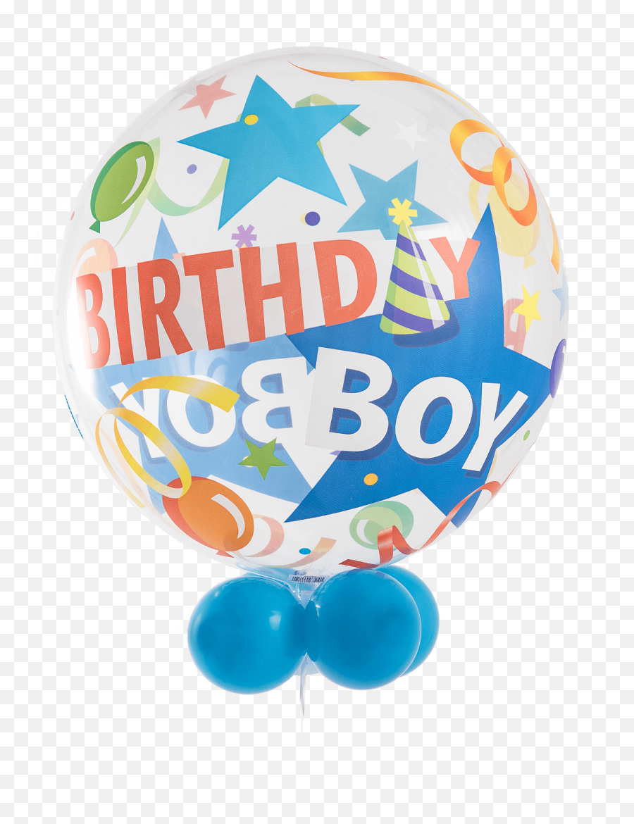 Birthday Boy Party Hat Bubble Balloon - Birthday Boy Png,Party Hat Transparent