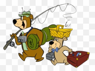 Yogi And Boo Bear Go Fishing - Cartoon Yogi The Bear Png,Yogi Bear Png