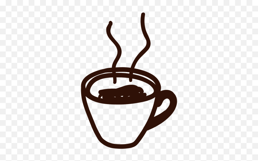 Coffee Cup Silhouette Png Transparent - Hand Drawn Coffee Png,Coffee Cup Silhouette Png