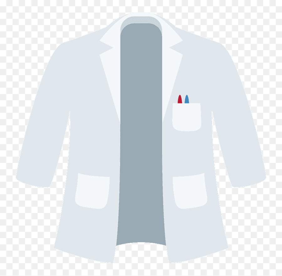 Lab Coat Emoji Clipart - Long Sleeve Png,Lab Coat Png