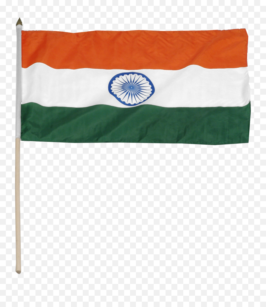 Download Hd Indian Flag With Stick Transparent Png Image - India Flag With Stick,Indian Flag Png