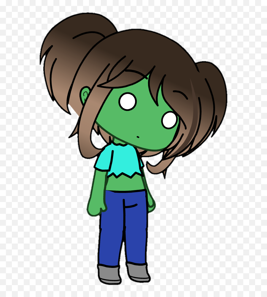 Minecraft Zombie Gacha Gachalife Gachaedit Gachalifed - Cartoon Png,Minecraft Zombie Png