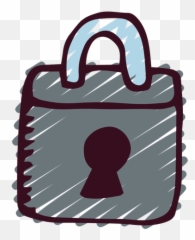 Download Vector - PadLock Icon Vectorpicker Doodle Transparent Background png