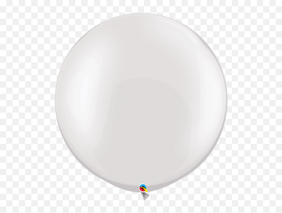 Pearl White 3ft Round Balloons - White Round Balloon Png,White Balloons Png