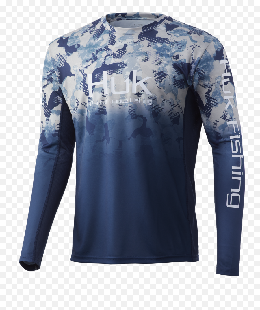 Huk Icon X Refraction Fade Shirt - Refraction Bluefin Huk Gear Huk Icon X Refraction Camo Fade Long Sleeve Shirt Png,Rash Icon