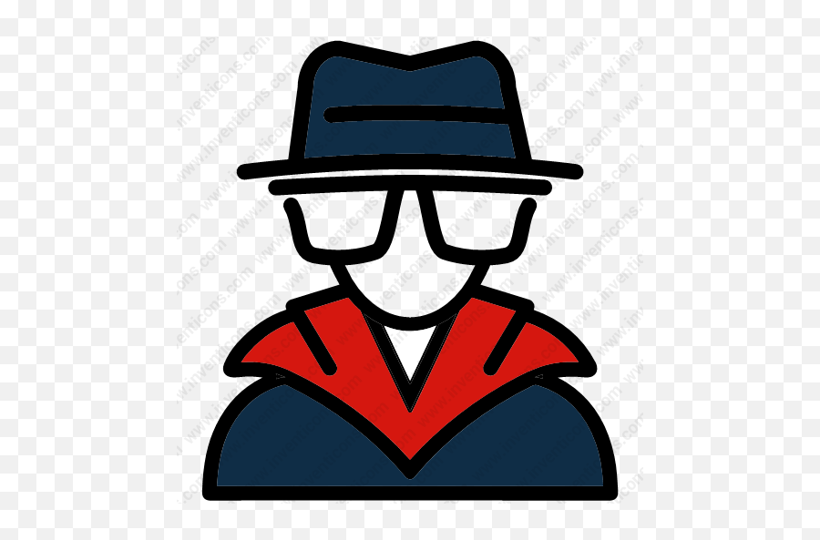 Download Detective Vector Icon Inventicons - Costume Hat Png,Spy Icon