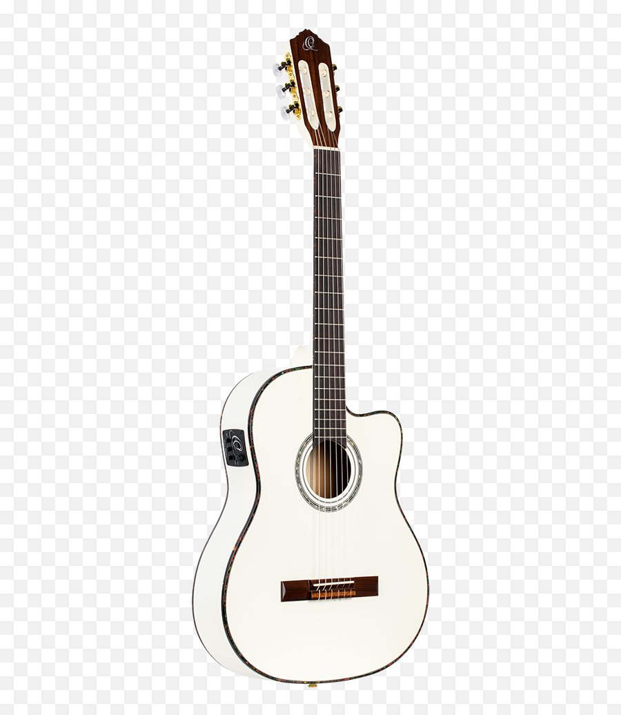 Rce145wh - Products Ortega Guitars Guitarras De Color Blanca Png,Flat Fusion Icon Pack
