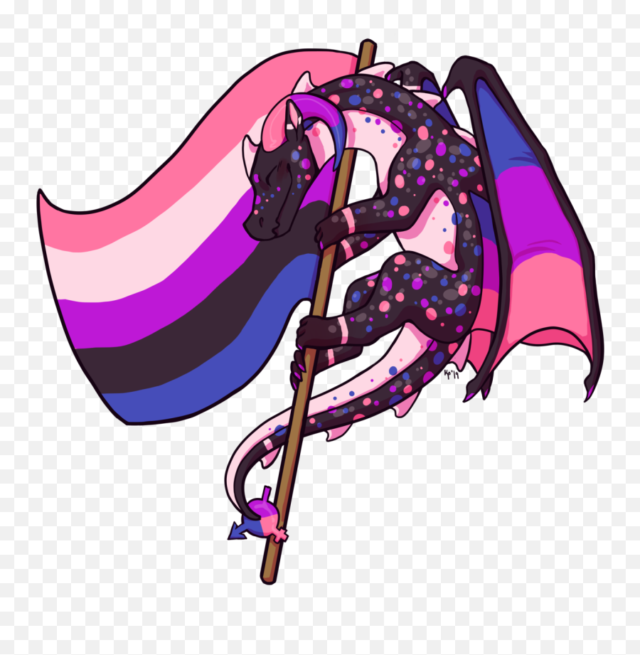 Gender Fluid Wallpapers - Genderfluid Flag Dragon Png,Genderfluid Icon