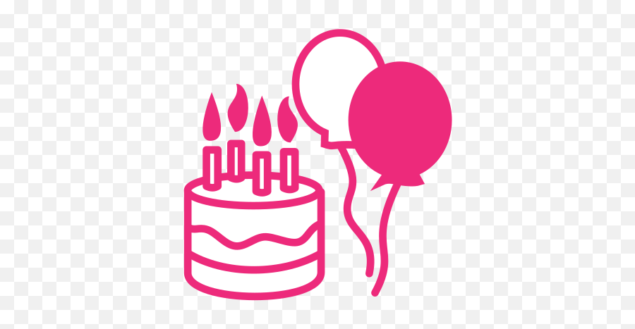 Birthday Party Icon Png - Birthday Pink Icon Png,Party Icon Png
