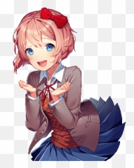 Ddlc Doki Literature Club Sticker - Sayori png