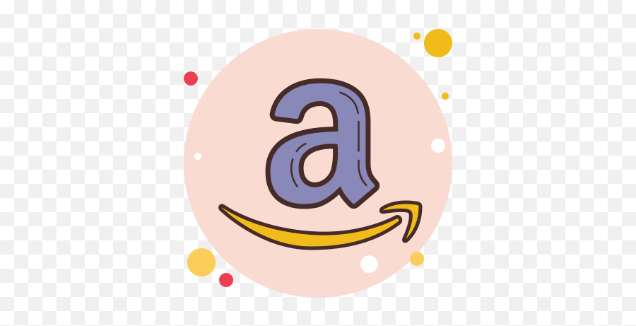Amazon Icon In Circle Bubbles Style Png Image