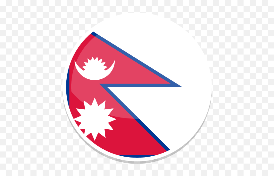 Nepal Icon - White And Red Country Flag Png,Nepal Flag Png
