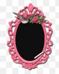 Pretty In Pink Vintage Chalkboard - Frame Mirror Png