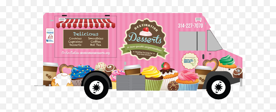 Food Trucks St Louis Cupcake Truck - Dessert Food Truck Logo Png,Food Truck Png