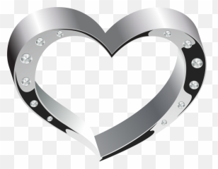 Silver Heart Transparent Clip Art Image Png