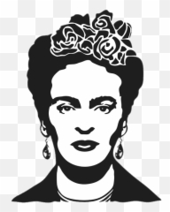 Png Frida - Frida Kahlo Stencil,Frida Kahlo Png