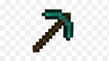 Hd Mincraft Diamond Pick - Minecraft Pickaxe Png