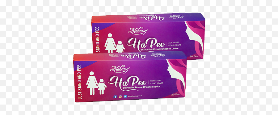 Hapee Disposable Female Urination Device Pack Of 40 - Carton Png,Pee Png