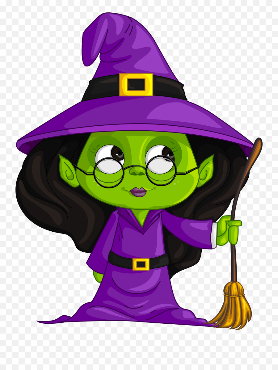 Purple Witch Png Clipart Image - Purple Witch Clipart,Witch Transparent