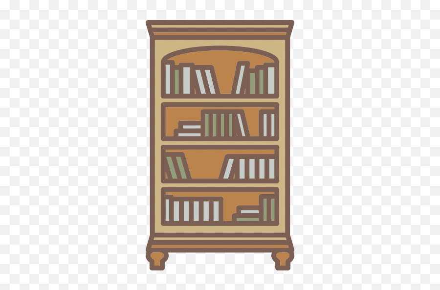 Bookcase Png Icon - Mueble De Madera Animados Png,Bookcase Png