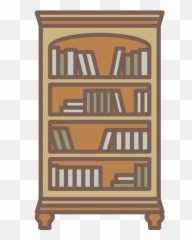 Bookcase Png Icon - Mueble De Madera Animados Png,Bookcase Png