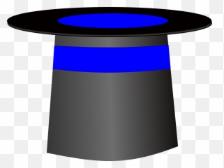 Top Hat Magic Logo - Free vector graphic on Pixabay Blue png