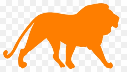 Orange Lion Clip Art - vector clip art online png