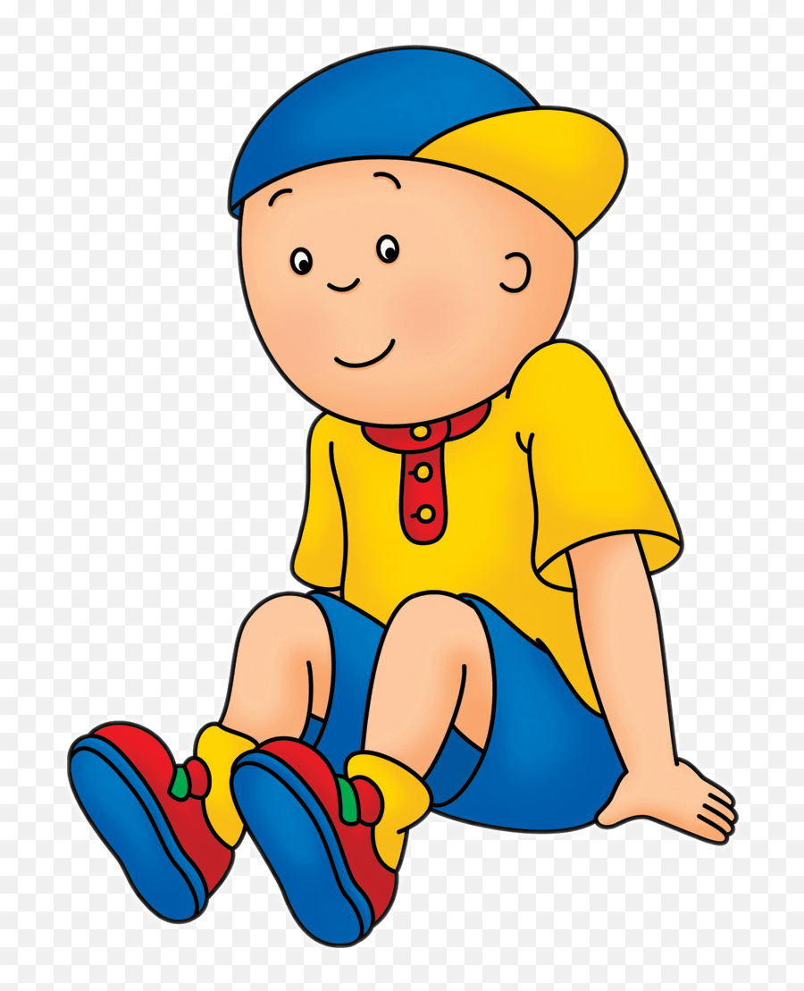 Caillou Sitting Transparent Png - Caillou Png,Caillou Png