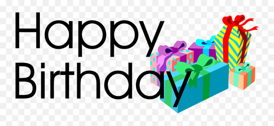 Download Happy Birthday Transparent Png - Happy Birthday Happy Birthday Text In Graphics,Birthday Present Transparent Background