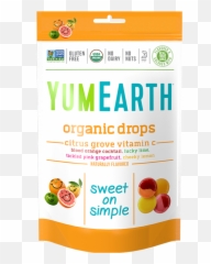 Yumearth Organic Citrus Grove Vitamin C Drops 936g - Vitamin C Candy Drops Png,Blood Drops Png