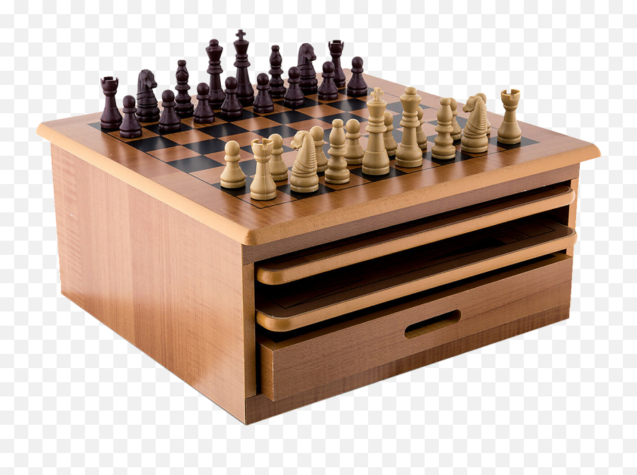 10 In 1 Wooden Chess Board Games Slide Out Best Checkers - Wooden Board Games Png,Chess Board Png