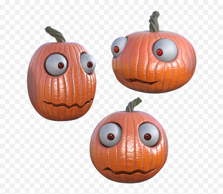 Funny Pumpkins 3d Render - Free Image On 2496051 Png,Halloween Pumpkins Png