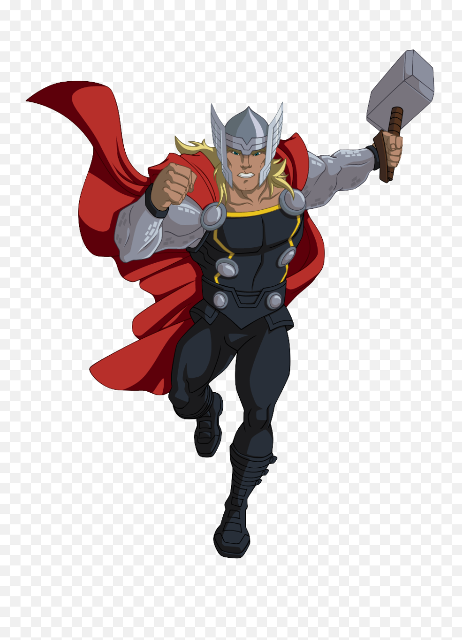 Thor Cartoon Png - Thor Avengers Assemble Cartoon,Thor Comic Png