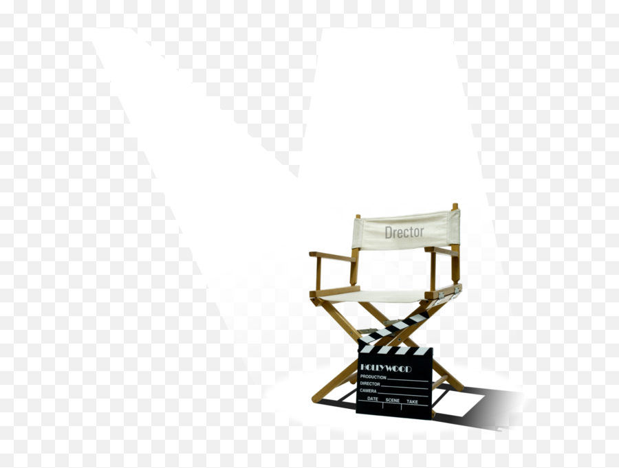 Download Hd Directors Chair With - Video Editing Png,Director Chair Png