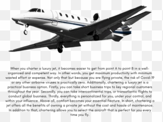 Charter A Private Jet - Real Black Png
