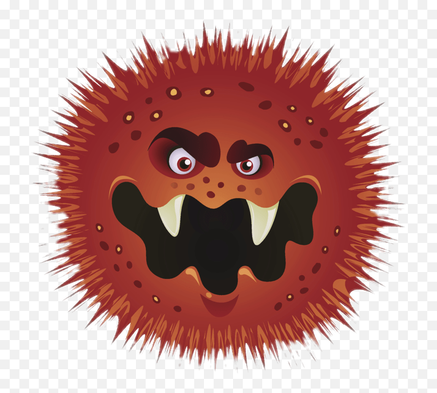 Bad Bacteria Cartoon Transparent Png - Good And Bad Microbes,Bacteria Png