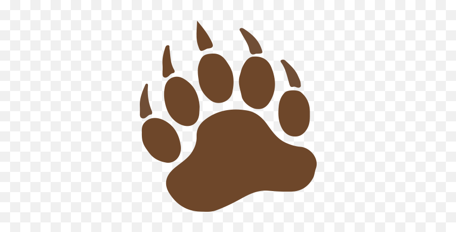 Bear - Bear Paw Print Svg Png,Bear Paw Png