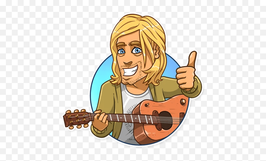 Kurt Stickers Set For Telegram - Kurt Cobain Sticker Png,Kurt Cobain Png