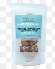 Paleo Marshmallows Coated With Tanzanian Cacao Nibs - Chocolate Png,Marshmallows Png