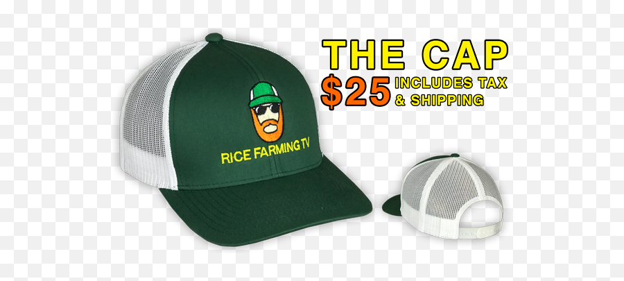Cap Rice Farming Tv - For Baseball Png,Rice Hat Png