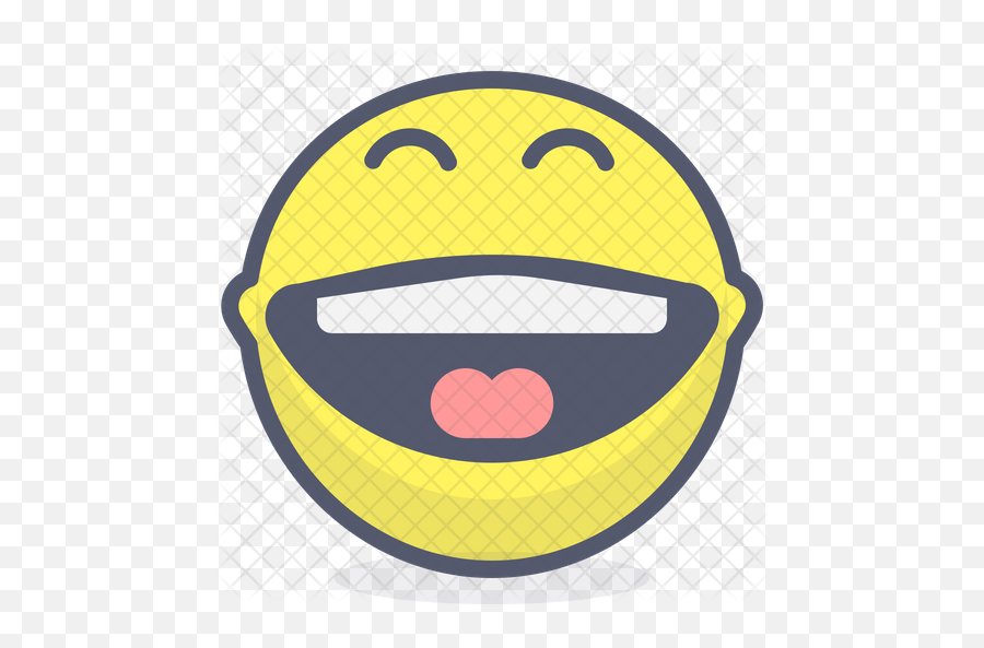 Full Laugh Emoji Icon - Wide Grin Png,Laugh Emoji Transparent