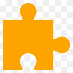 Orange Puzzle Piece Icon - Transparent png