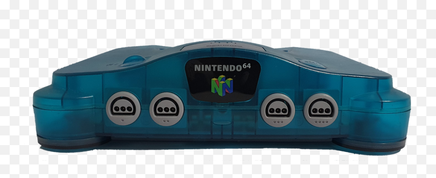 Nintendo 64 Console Ice Blue - Portable Png,Nintendo 64 Transparent