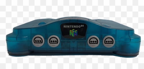 Nintendo 64 Console Ice Blue - Portable png
